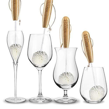 CairnCleaner Whiskey Tasting Glass Brush - Also for wine glasses and champagne flutes…