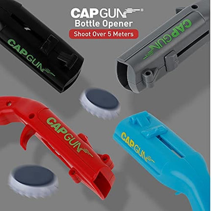 Cap Gun Bottle Opener ABS Plastic Launcher Shooter Bottle Opener Shoots Over 5 Meters for Creative Drinking Game,Family Party,Bar,Outdoor party
