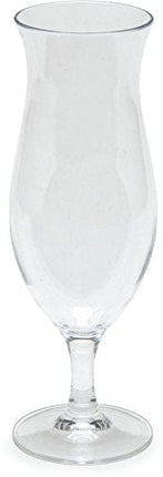 Carlisle FoodService Products Alibi Plastic Shatter Resistant Hurricane Glass, 16 Ounces, Clear (Pack of 24)