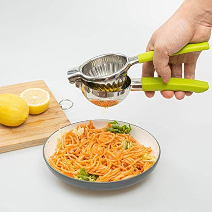 CasaLaMia Lemon Squeezer Lime Squeezer Citrus Squeezer-Portable, Easy to Press and Clean-Premium Quality Stainless Steel Citrus Juicer Hand Press to manually extract lemon, lime, orange juices easily