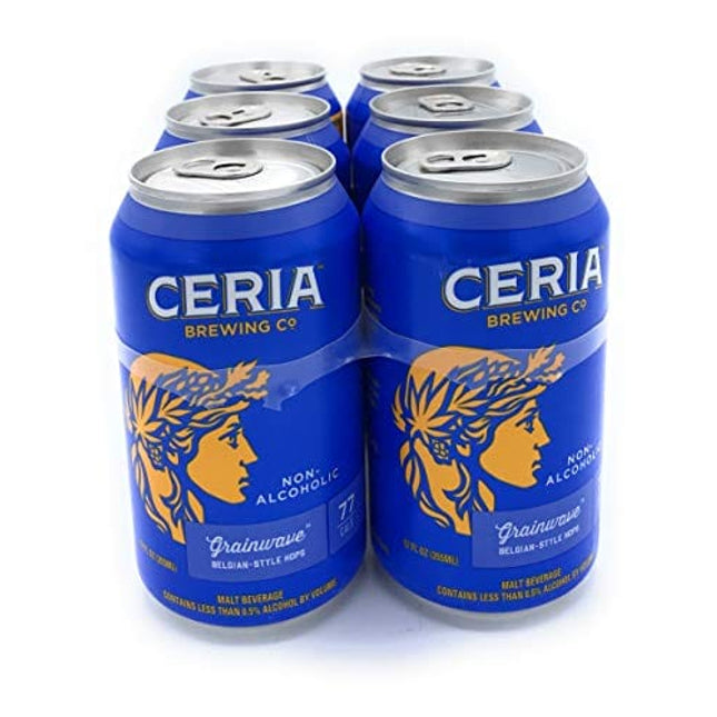 Ceria Brewing Co. Grainwave Non-Alcoholic White Ale 6pk Cans, 12 FZ