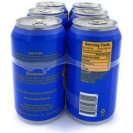 Ceria Brewing Co. Grainwave Non-Alcoholic White Ale 6pk Cans, 12 FZ
