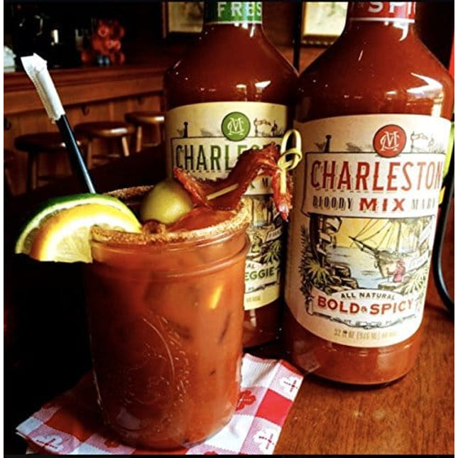 Charleston Mix - Premium, All Natural Bloody Mary Mix. Bold & Spicy 32oz (2 bottles)