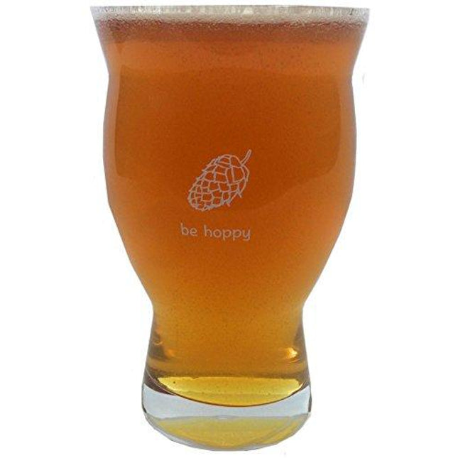 Ultimate Pint - Perfect Pint Glass to Explode Flavors and Maximize Beer Enjoyment - Exclusive Nucleated Hop Leaf Over 100 Points of Nucleation