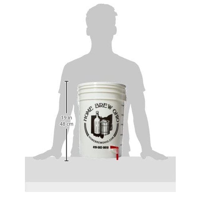 6.5 Gallon Bottling Bucket with Lid and Spigot for Bottling Beer