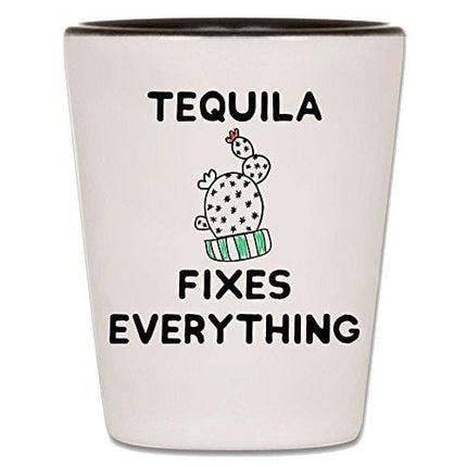 Tequila Shot Glasses - Set Of 4 Taco Tuesday & Cinco de Mayo Party Shooters With Funny Quotes & Sayings - Unique Novelty Mexico Drinking Shotglasses - Fun Gift For Men, Women, Adults & 21st Birthday