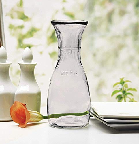 Circleware Barrel Shaped Glass Beverage Dispenser with Lid, Sun