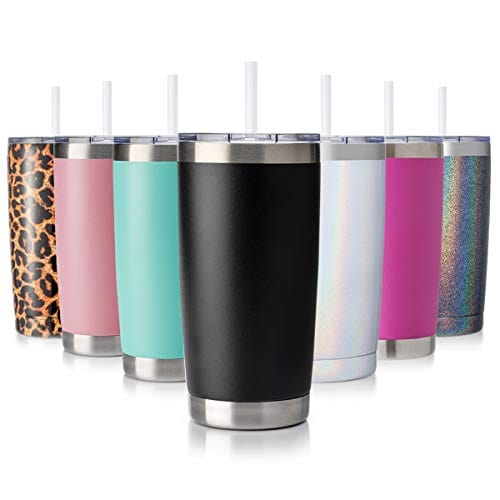 12oz 20oz Leak Proof Tumbler with Straw Stainless Steel Water Bottle Straw  Cup Coffee Mug Vacuum