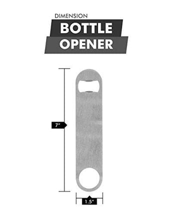 Personalized Heavy Duty Flat Bottle Opener