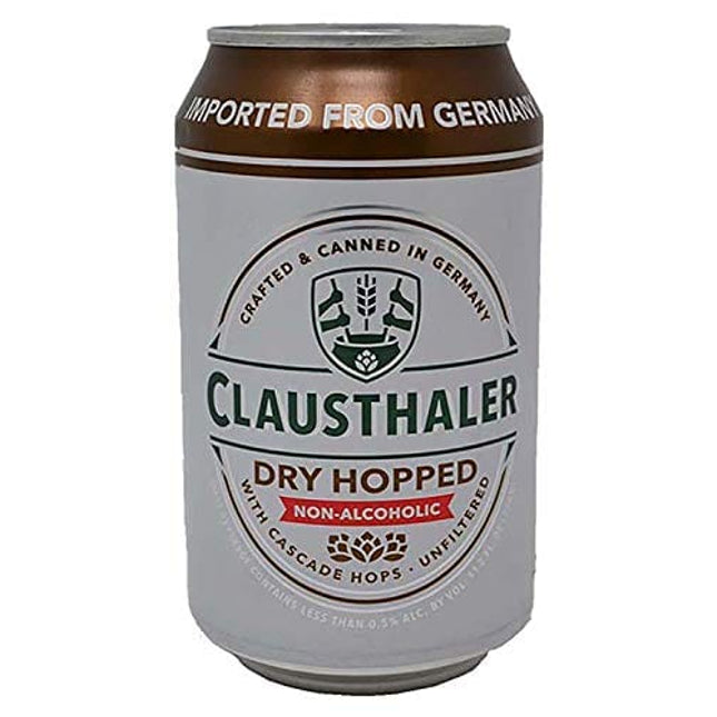 Clausthaler Dry Hopped Non-Alcoholic Beer, 11.2 fl oz (24 Cans)