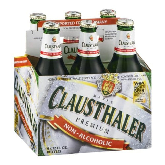 Clausthaler Non-Alcoholic Malt Beverage, 12 Oz (Pack of 6 Bottles)