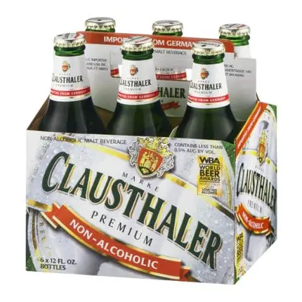Clausthaler Non-Alcoholic Malt Beverage, 12 Oz (Pack of 6 Bottles)