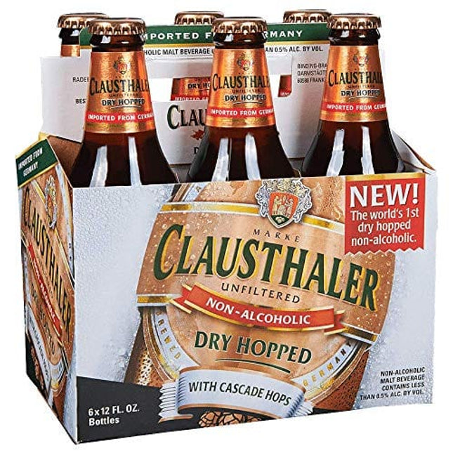 Clausthaler Product of Germany - Dry Hopped - Non Alcoholic Beer - 6 Pack - 12 Fl. Oz.