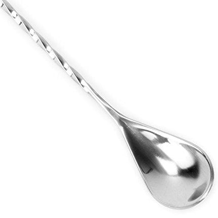 Cocktailor Twisted Mixing Spoon, Long Handle Stainless Steel Cocktail Bar Spoons in Three Sizes (19.5-inch)