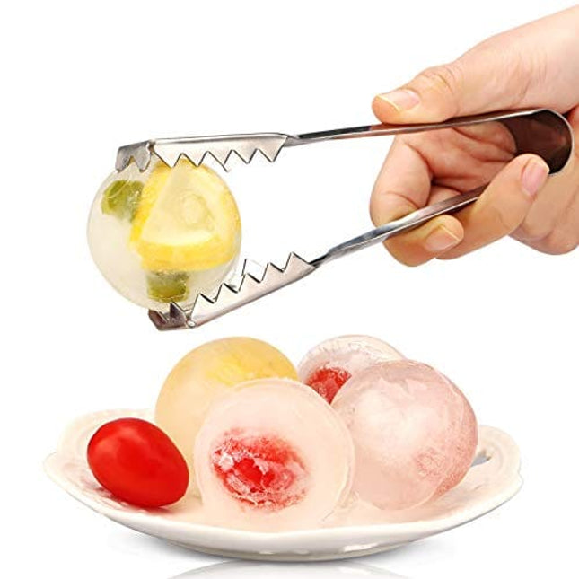 Stainless Steel Ice Cube Tongs, Ice Serving Tongs For Cocktails Whiskeys COINCHI