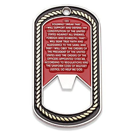 USMC Challenge Coin - Marine Corps Dog Tag Coins - Bottle Opener Coin - Designed by Marines FOR Marines - Officially Licensed Product - Coins For Anything