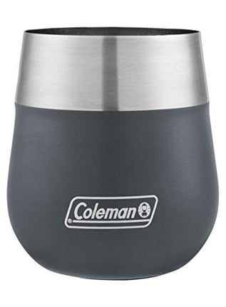 Coleman Claret Insulated Stainless Steel Wine Glass, Slate, 13 oz.