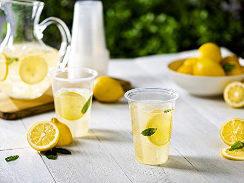 Comfy Package [240 Pack - 16 oz.] Clear Disposable Plastic Cups