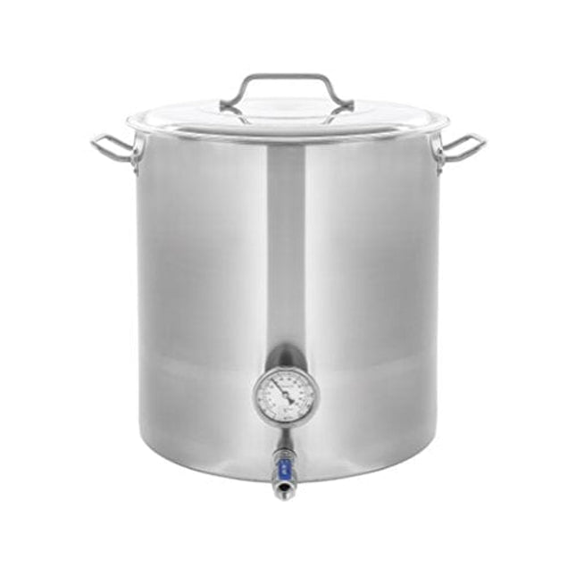 CONCORD Stainless Steel Home Brew Kettle Stock Pot (Weldless Fittings) (60 QT/ 15 Gal)