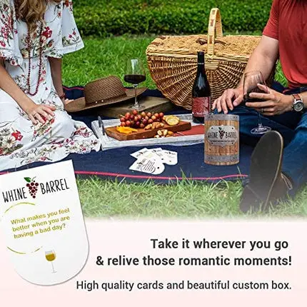 Whine Barrel Card Game - Wine Game Conversation Starter - Fun Game and Gift for Wine Lovers