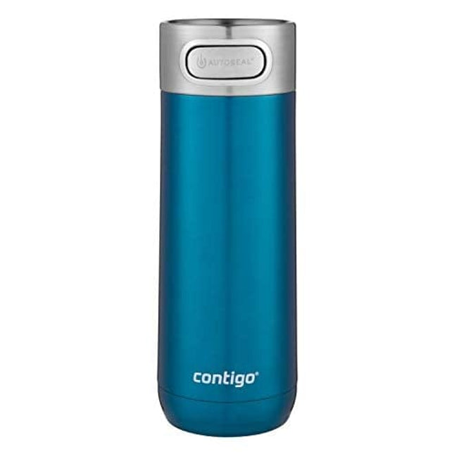 Contigo Luxe Autoseal Vacuum-Insulated Travel Mug | Spill-Proof Coffee Mug with Stainless Steel Thermalock Double-Wall Insulation, 16 oz., Biscay Bay