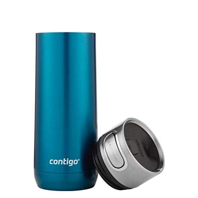 Contigo Luxe Autoseal Vacuum-Insulated Travel Mug | Spill-Proof Coffee Mug with Stainless Steel Thermalock Double-Wall Insulation, 16 oz., Biscay Bay