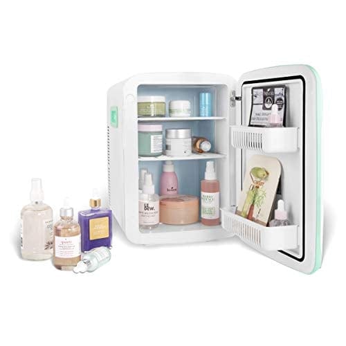 Mini Drink Fridge Small Dorm Refrigerator Skincare Fridge Portable Small  Refrigerator Cooler And Warmer For Cosmetics