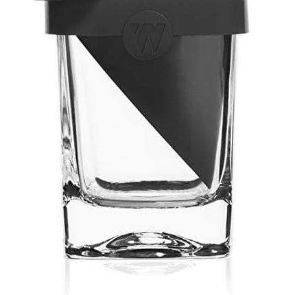 Corkcicle Premium 9 oz Double Old Fashioned Whiskey Glass with Silicone Ice Mold, Perfect for Chilling Whiskey, Bourbon, Tequila, and Scotch