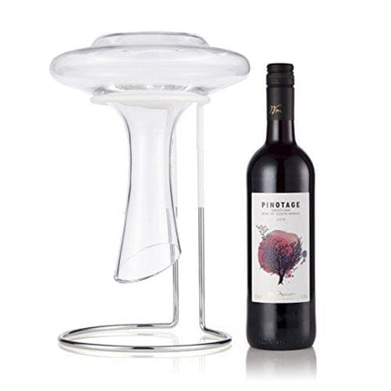 Wine Decanter Drying Stand with Rubber Coated Top to Prevent Scratches