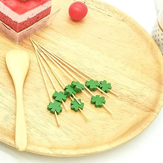 Shamrock Cocktail Picks, 3 Leaf Clover (100pcs)