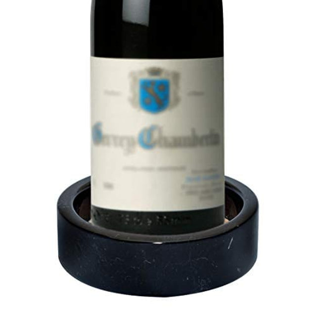 Black - Marble Wine Bottle Coaster - Coaster Absorbent Cork Holder Bottles and Any Occasion - by CraftsOfEgypt