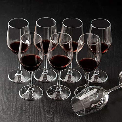 CREST [Set of 8, 12 Ounce] All-Purpose Wine Glasses, Classic