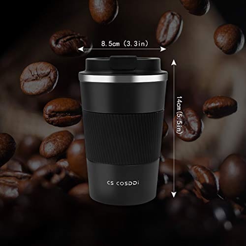 Coffee Travel Mug 12 Oz Spill Proof Stainless Steel Coffee Cup