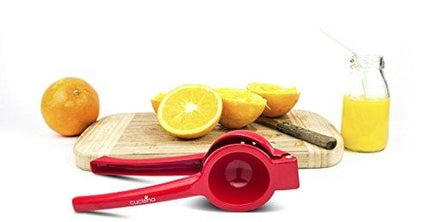 Cucisina Lemon Squeezer / Lime Juicer / Citrus Press - Commercial Grade Aluminum (Red)