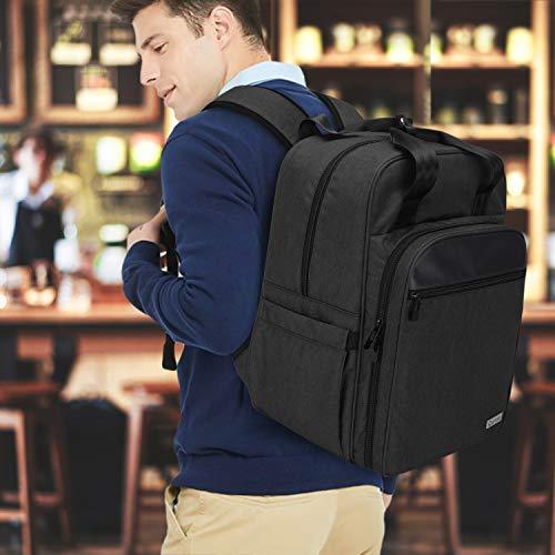 Advanced Mixology Bartender Bag Travel Bartender Kit Backpack with Padded Compartments for Wine and Cocktail Shaker, Portable Carrying Bag for Bar Advanced Mixology Bartender Bag Travel Bartender Kit Backpack with Padded Compartments for Wine and Cocktail Shaker, Portable Carrying Bag for Bar