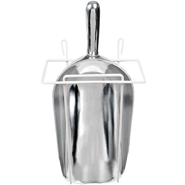 Darware Commercial Ice Scoop with Metal Holder, 58-Fluid Ounces Capacity, Clear