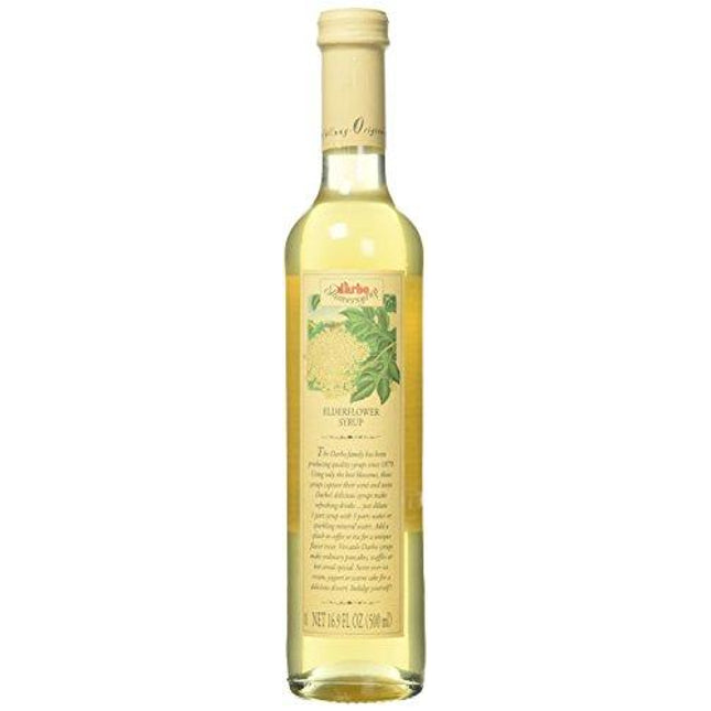 D'arbo Syrup Single Bottle Elderflower 500ml (16.9oz) Bottles From Austria