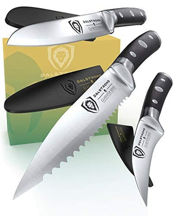 DALSTRONG Paring Knife Set - 3 Piece - Gladiator Series - Forged German High-Carbon Steel - Sheaths Included - NSF Certified