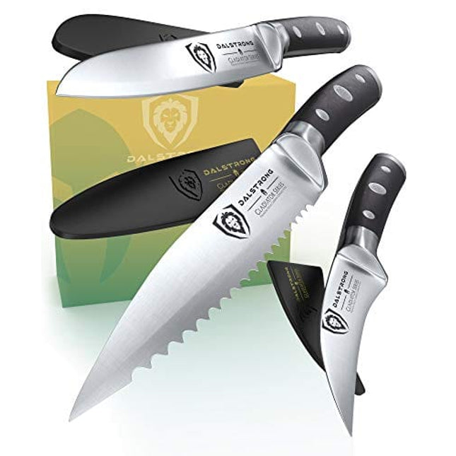 DALSTRONG Paring Knife Set - 3 Piece - Gladiator Series - Forged German High-Carbon Steel - Sheaths Included - NSF Certified