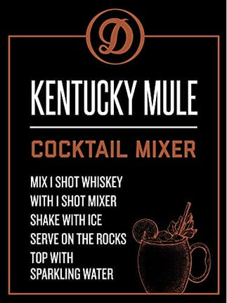 Daniel’s Broiler Cocktail Mixer Collection: Kentucky Mule & Lavender Martini. Straight from our Steakhouse. Just Add Spirits & Garnish, Craft Cocktail Mixers made in Small Batches (2/375 ml bottles)