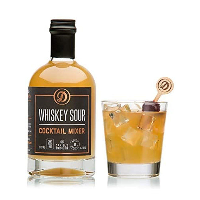 Daniel’s Broiler Cocktail Mixer Collection: Whiskey Sour & Kentucky Mule. Straight from our Steakhouse. Just Add Spirits & Garnish, Craft Cocktail Mixers made in Small Batches (2/375 ml bottles)