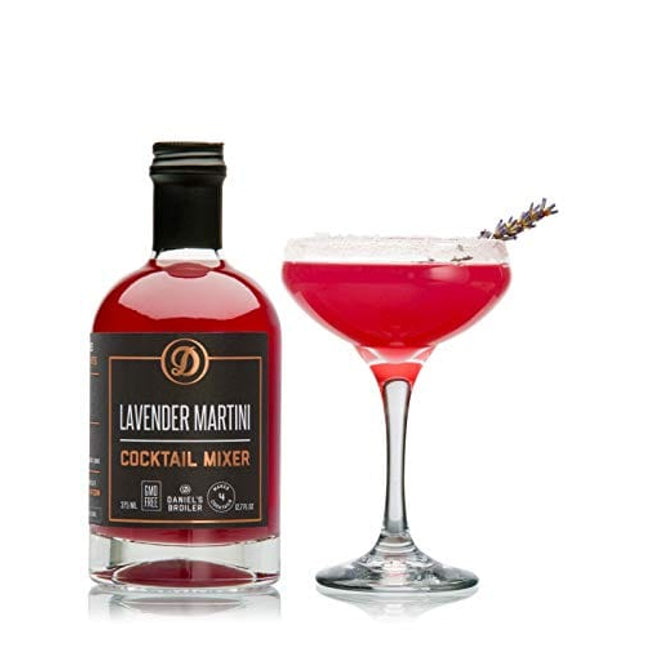Daniel’s Broiler, Lavender Martini Cocktail Mixer, Straight from our Steakhouse, Just Add Spirits & Garnish, Small Batch Craft Cocktails made with Lavender, Lemon, Cranberry & Organic Sugar (375 ml)
