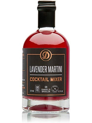 Daniel’s Broiler, Lavender Martini Cocktail Mixer, Straight from our Steakhouse, Just Add Spirits & Garnish, Small Batch Craft Cocktails made with Lavender, Lemon, Cranberry & Organic Sugar (375 ml)