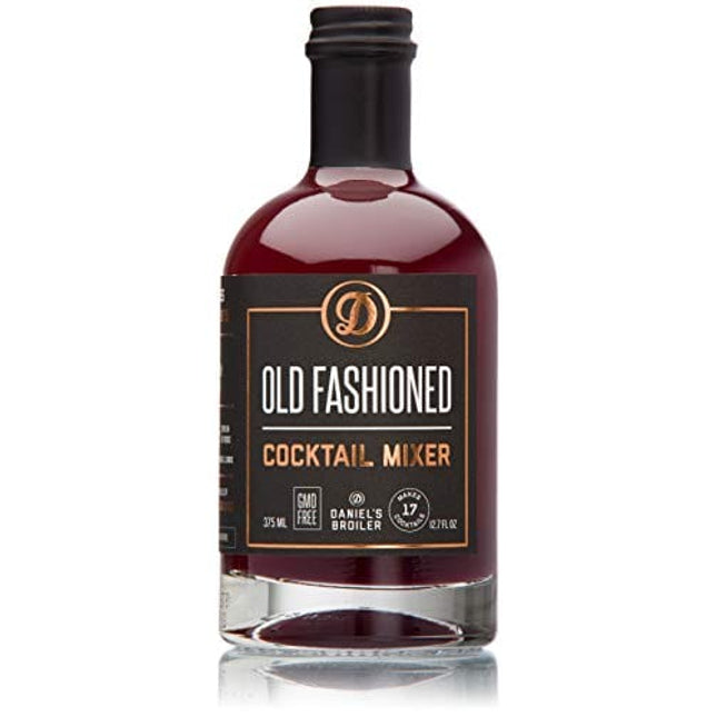 Daniel’s Broiler, Old Fashioned Cocktail Mix, Straight from our Steakhouse, Just Add Spirits & Garnish, Craft Cocktail Mixers made in Small Batches with Bitters & Organic Sugar (375 ml)