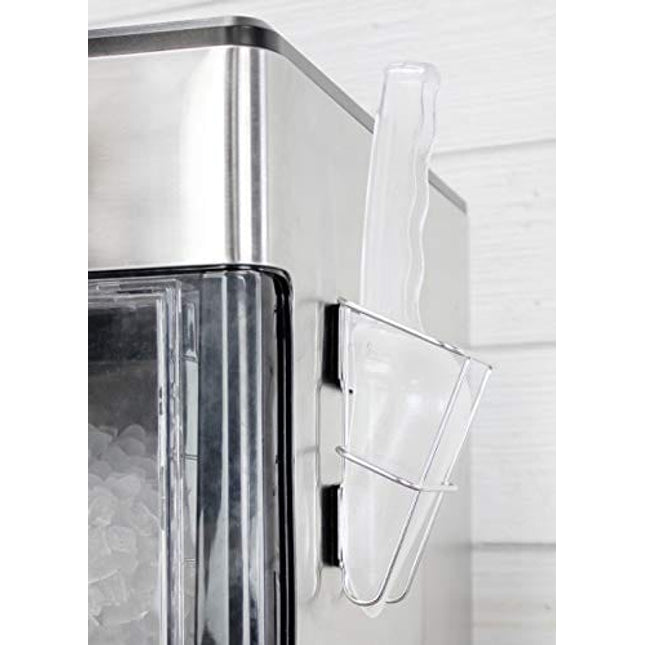 Darware Ice Maker Scoop w/Holder (2-Piece Set); Scooper Accessory for Counter Top Ice Makers and Machines