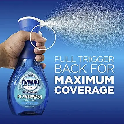 Dawn Platinum Powerwash Dish Spray, Dish Soap, Fresh Scent Bundle, 1 Spray (16oz) + 3 Refills (16oz ea)