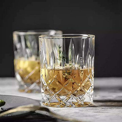 Whiskey Glasses-Premium 11 OZ Scotch Glasses Set of 4 /Old Fashioned Whiskey Glasses/Gift for Scotch Lovers/Style Glassware for Bourbon/Rum glasses/Bar Tumbler Whiskey Glasses, Clear