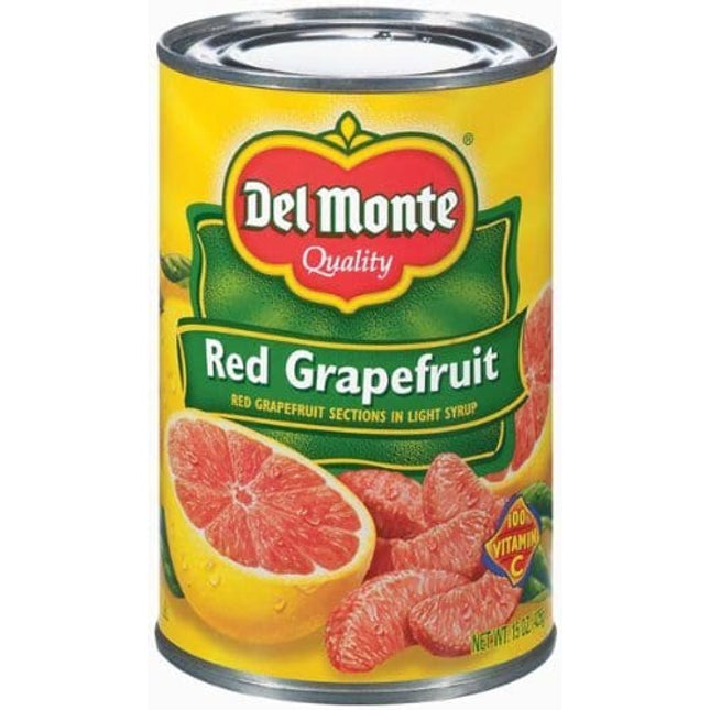 Del Monte Red Grapefruit Sections in Light Syrup 15oz Can (Pack of 6)