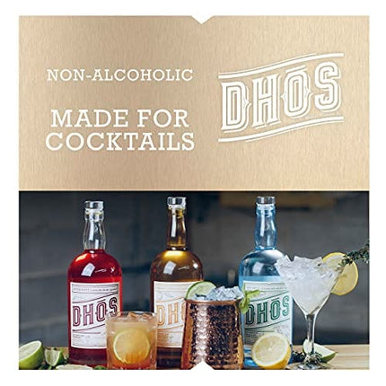Dhos Gin Free - Handcrafted Non-Alcoholic Gin With Natural Flavors Of Spice & Earth - Non-Alcoholic Spirit To Mix Delicious Mocktails - Keto-Friendly, Zero Sugar, Zero Calories, Zero Proof - 750 ML