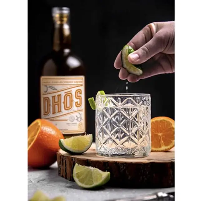 Dhos Orange - Non-Alcoholic Liquor With Orange, Tangerine, Sweet Vanilla & Spice - Non-Alcoholic Spirit To Mix Delicious Margaritas & Mocktails - Keto-Friendly, Zero Sugar, Zero Proof - 750 ML